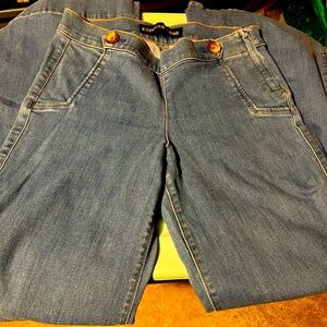Express wide leg zipper side size 6 regular